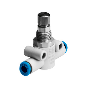 Válvula de control de flujo unidireccional en línea, precisa y duradera, con diseño de montaje rápido con tubo de conexión para movimiento ajustable del cilindro - Product Image 5
