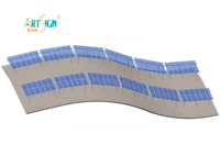 Letrero Artístico |   Fabricante Directo en China, Sistema de Montaje en Suelo para Alta Resistencia al Viento y Nieve, para Proyectos de Energía en Terrenos Nevados, JIS
