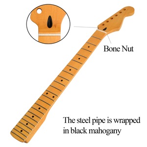 Tùy Chỉnh Độ Bóng Cao Rang Matte Vàng 22 Frets Canada <span class=keywords><strong>Maple</strong></span> Harp Xử Lý Guitar Cổ Cho St Phong Cách Guitar - Product Image 2