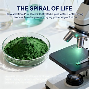 Oem odm gmp אורגני גלולות טבליות עם חלבון טבעוני & כלורופיל תומך נוגד חמצון בריאות נוגד חמצון לוח ספירולינה - Product Image 3