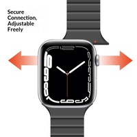 Correa de Reloj de Silicona de Doble Color Magnética con Doble Articulación, Compatible con Todas las Series de Relojes, Moderna