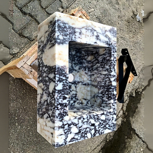 Newstar luxe Calacatta Viola marbre évier salle de bain évier pierre rectangulaire marbre évier - Product Image 1