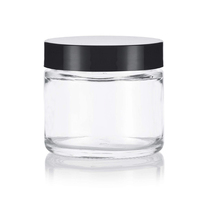 Vente en gros de pots en verre ambré vides de 60 ml à parois droites avec bouchon en ABS/aluminium/phénolique/PP, étiquette personnalisée, logo ODM OEM