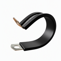 Collier de serrage à vis sans fin en acier inoxydable avec doublure en caoutchouc amorti W1 W4 pour moteur automobile