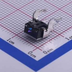 STP-1236V Tactile Switch Through hole Component (THT) Switch Single Pole Single Throw Round Button 1.6N Right Angle Insert - Product Image 2