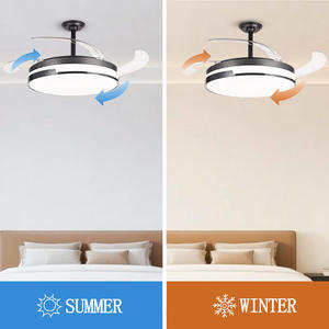 Moderne 42-Inch Abs Plafondventilator Met Led Licht Afstandsbediening 220V Voor Woonkamer - Product Image 2