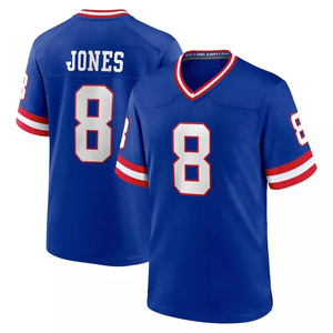 Camiseta de fútbol para hombre 8 <span class=keywords><strong>Daniel</strong></span> Jones 5 Kayvon 26 Saquon Barkley Thibodeaux New York Classic Retired, cosida a la hora de jugar al fútbol en la calle - Product Image 3