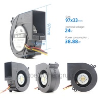 Ventilateur centrifuge miniature de refroidissement Sanyo Denki 9BMB24P2K01 24V DC 97,1x33 mm 1,62A 56,8 CFM 6850 tr/min