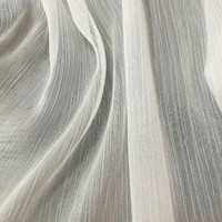 Tissu en crêpe de chiffon blanc léger 100 % polyester de haute qualité, tissé, effet froissé, similaire à la soie, pour femme