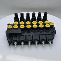 Distributeur de chargeurs hydrauliques YiKDE, 1 à 7 sections, fonte, 21 MPa, 45 L/min, vanne de commande directionnelle, pièces d'excavatrice, neuf