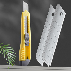 Utility Knife 16cm Stainless Steel Blade Yellow Office Tool For Paper Cutting - Product Image 4