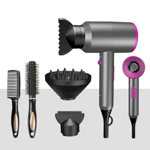 Factory Direct Selling Cold And Hot Wind Adjustable Hotel Hair Dryer 1800w Abs Brush Motor Hair Blow Dryer With Spare Parts Set