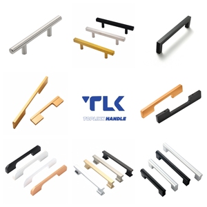 Luxury Aluminium Alloy Pulls Furniture Handles Modern Cupboard Dresser Wardrobe Cabinet <strong>Door</strong> Pull Handles - Product Image 2