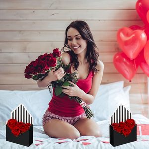 Paper Flower Gift Bags Paper Bouquet Flower Gift Bag with Handle Small Folding Hand Hold Envelope Paper Box - Product Image 6