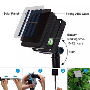 10M 100 LED Copper Wire Cold <b>Light</b> <b>String</b> With Solar Panel Outdoor Garden Decoration - Product Image 2