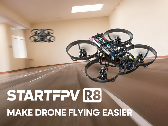 STARTFPV 65mm FPV Racing Drone for Beginners, Lightweight ABS Micro Whoop with Brushless Motor 1S 400mAh