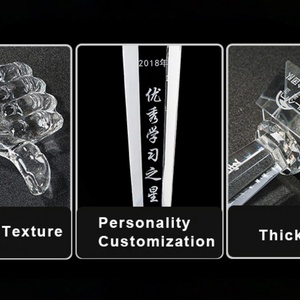 Trophée en cristal exclusif en forme de pouce, vierge, pour récompenses et honneurs, vente en gros Oneway - Product Image 5