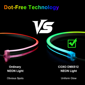 Luce <span class=keywords><strong>al</strong></span> <span class=keywords><strong>Neon</strong></span> LED DMX512 Indirizzabile, Pixel RGB Flessibile in Silicone, DC24V Impermeabile IP67, Illuminazione per Progetti di Facciate di Edifici - Product Image 4