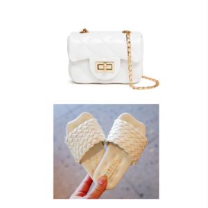 Grosir Indah Sandal Anak-anak Modis untuk Musim Panas Sandal Pantai Datar untuk Anak Perempuan dengan Dompet - Product Image 2