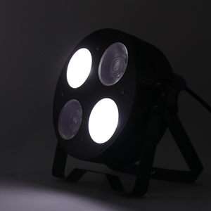 C0B0450-C 4*50 wát LED <span class=keywords><strong>Flat</strong></span> COB mệnh di chuyển đèn lạnh trắng + trắng ấm phát ra màu Chrome cơ thể DMX512 điều khiển IP20 DJ - Product Image 4