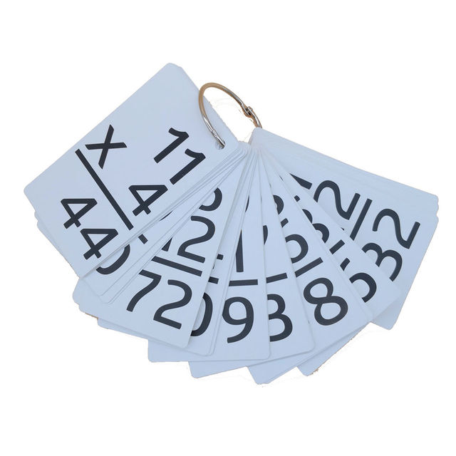 2025 New Custom Free Sample Kids Educational Toys Multiplication Math Printed Early Learning Card Flash Memory Card