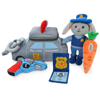 Ensemble de jouets en peluche éducatifs Voiture de Police personnalisée 2026 avec rembourrage en polyester et coton PP pour enfants de 3 ans et plus, cadeau d'anniversaire