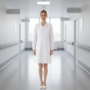 Blouse de laboratoire blanche respirante à manches longues, protection de niveau D, pour femmes et hommes, uniformes médicaux pour hôpital, pharmacie, médecin, infirmière - Product Image 2