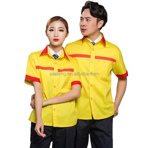 Venta al por mayor de camisa de manga corta de retazos fluorescentes chaqueta de trabajo de algodón ropa de trabajo personalizada uniforme tiras reflectantes ropa de trabajo - Product Image 1