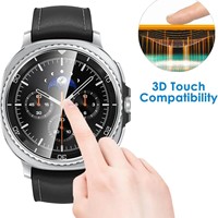Protection d'écran en verre trempé 2.5D 9H pour Watch 8 44mm, film transparent anti-rayures sans bulles, compatible avec les modèles 40mm