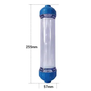 Removing Calcium/Softening Water Ion Exchange Resin 10inch Clear Refillable filter housing