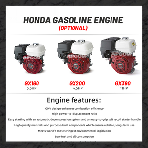 Compresseur d'air industriel mobile robuste APCOM Japan Power Engine à moteur thermique 5HP 6HP 7HP 8HP refroidi par air avec roulement PLC - Product Image 4