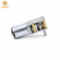 Motor Worm Gear DC 6V GM1812-N20 yang Dapat Disesuaikan dengan Gearbox Logam Sudut Kanan, Encoder & Opsi Penguncian Otomatis