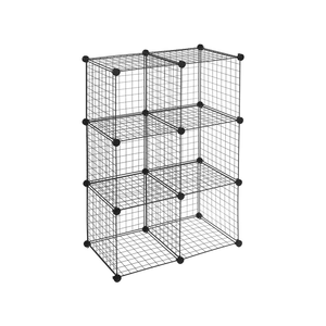 Homeries Système de rangement modulaire DIY : Armoire, étagères et grilles de rangement en métal, cubes et étagères en treillis métallique - Product Image 2
