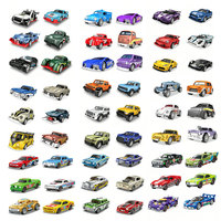 Voiture en métal 1:64 en vrac, mini modèle de voiture en alliage MOC, jouet de construction en plastique pour enfants