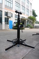 Soporte de manivela de torre de elevación de altavoz de matriz de línea de peso de 100kg de altura de 5m, soporte de elevación de truss de iluminación de servicio pesado, 1 unidad