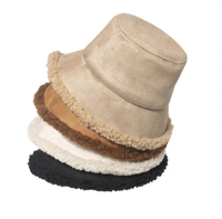 Chapeaux Bob Unisexe Personnalisés en Daim Doux avec Logo Imprimé, Design Sherpa pour Pêcheur, Cyclisme et Usage Quotidien en Extérieur, Motif Feuille