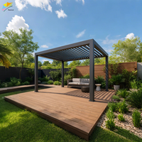 Auvent pliable de luxe motorisé Hanrui sur mesure 2x3m 3x3 4x4 5x5 6x6 Terrasse Pergola