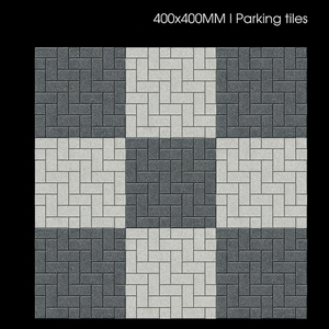 Baldosas Digitales Premium para Estacionamiento de 400x400 mm (40x40 cm, 16x16 Pulgadas), Vitrificadas, Acabado Mate, Serie Rústica Punch - Product Image 1