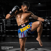 Shorts de boxe Muay Thai bleu roi pour hommes, personnalisés, professionnels, pour entraînement en salle, sparring, sublimation, fournisseur