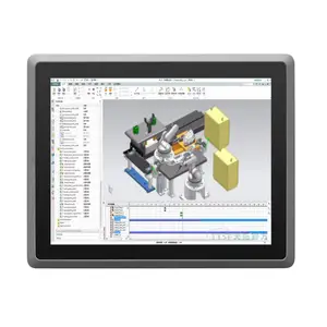 工业电脑hmi安卓Linux窗口嵌入式ipc 10.4英寸液晶显示器无风扇工业屏蔽面板电脑制造商