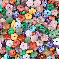 Perles de charme en cristal sculptées à la main 14mm perles de pierre en forme de fleur de prunier pierre précieuse perle en vrac pour la fabrication de bijoux
