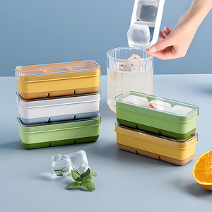 Top người bán BPA free nhựa Silicone <span class=keywords><strong>Ice</strong></span> Cream khuôn công cụ mini Vòng <span class=keywords><strong>Ice</strong></span> ball maker khuôn <span class=keywords><strong>Ice</strong></span> <span class=keywords><strong>Cube</strong></span> khay với nắp và bin - Product Image 1