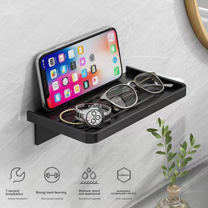 Tempat Tisu Toilet Gantung Dinding dengan Rak Ponsel untuk Kamar Tamu Hotel, Desain Tanpa Bor, Rak Tisu Kamar Mandi untuk Hotel - Product Image 3