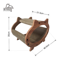 Grande planche à gratter pour chat au design unique et combinable Poteau à gratter pour chat de luxe durable dans un emballage de style classique moderne