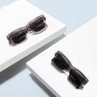 Lunettes de soleil rétro Sunray avec protection UV400, anti-radiation, confortables, monture intégrale en propionate PC à charnière à broche, verres TAC gris, unisexe, tendance