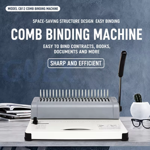 Manual Binding <b>Machine</b> A4 A3 Paper <b>Punch</b> Binder <b>Machine</b> Plastic Comb Binding Tool Office Document Binding Equipment - Product Image 5