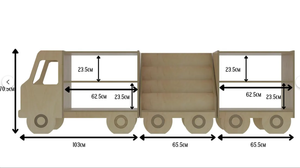 <span class=keywords><strong>Étagère</strong></span> de camion <span class=keywords><strong>Montessori</strong></span> pour enfants, organisateur de jouets et de livres en bois pliable et sûr avec 3 <span class=keywords><strong>étagère</strong></span>s éducatives modulaires pour pépinière - Product Image 6