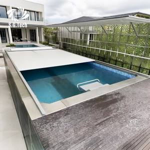<span class=keywords><strong>Cubierta</strong></span> Automática para <span class=keywords><strong>Piscina</strong></span> con Rodillo Water Crown, <span class=keywords><strong>Cubierta</strong></span> para Spa de Aleación de Aluminio Aislada e Impermeable, Forma Rectangular, Sellado para Piscinas Elevadas - Product Image 3
