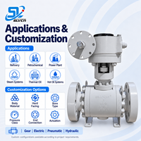 Vanne à boisseau sphérique API6D de classe Project 900, en métal forgé A105N, avec siège en métal, conception à trunnion, extrémités à brides RF RTJ pour services de raffinerie pétrolière et gazière