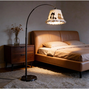 Modern <b>Floor</b> Lamp Led Light Source Switch Control Home Living Room <b>Sofa</b> Side Lighting 15-30 Sqm Coverage - Product Image 2